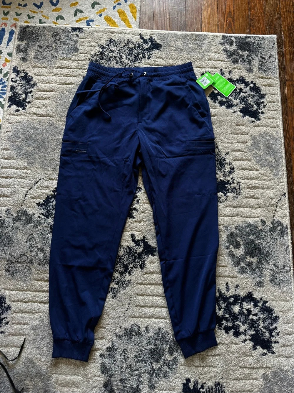 healing hands Navy Men's Performance Joggers